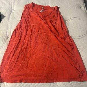 Lululemon Athletica Asymmetrical Salmon Sleeveless Tank Top